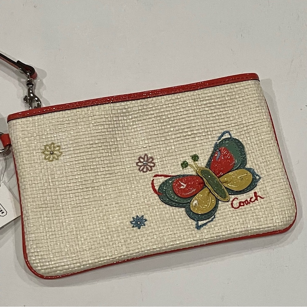 Coach | Straw Multicolor Wristlet
